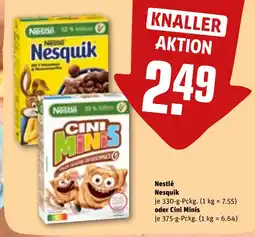 REWE DE Nestlé Nesquik oder Cini Minis tilbud