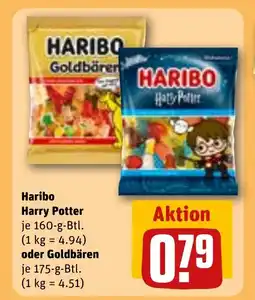 REWE DE HARIBO Harry Potter oder Goldbären tilbud