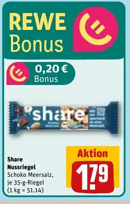 REWE DE Share Nussriegel tilbud