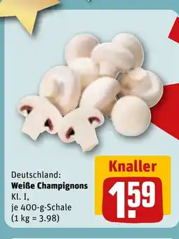 REWE DE Weiße Champignons tilbud
