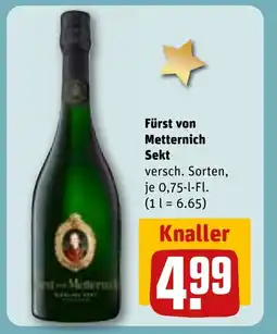 REWE DE Fürst von Metternich Sekt tilbud
