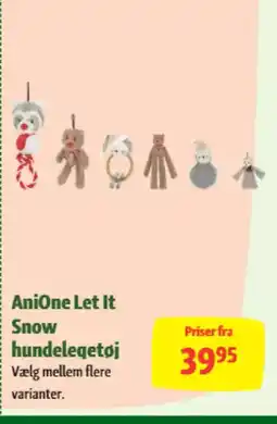 Maxi Zoo AniOne Let It Snow hundelegetøj tilbud