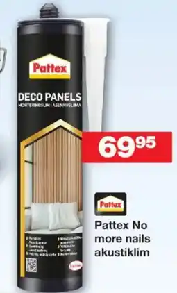 Bauhaus Pattex No more nails akustiklim tilbud