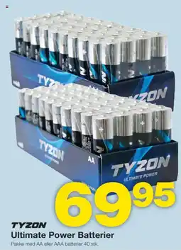 Bauhaus TYZON Ultimate Power Batterier tilbud
