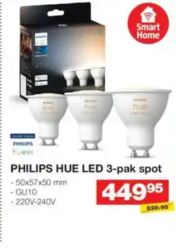Bauhaus PHILIPS Hue LED 3-pak spot tilbud