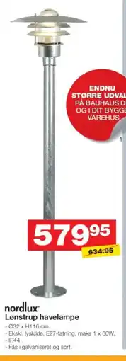Bauhaus Nordlux® Lønstrup havelampe tilbud