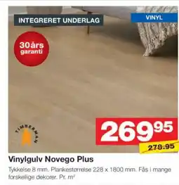 Bauhaus Vinylgulv Novego Plus tilbud