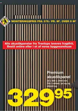 Bauhaus Premium akustikpanel tilbud