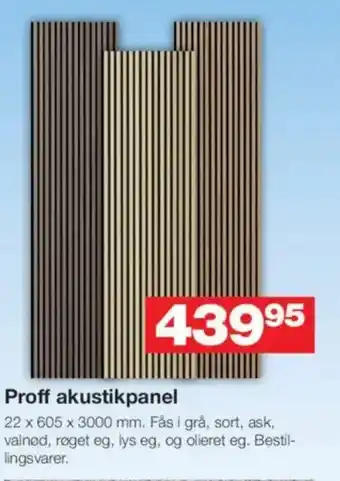 Bauhaus Proff akustikpanel tilbud