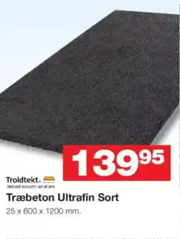 Bauhaus Træbeton Ultrafin Sort tilbud