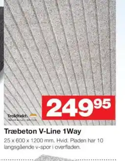 Bauhaus Træbeton V-Line 1Way tilbud