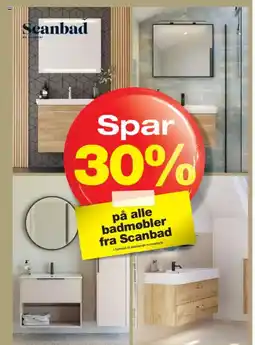 Bauhaus På alle badmøbler fra Scanbad tilbud