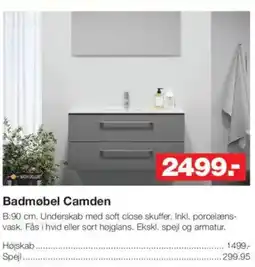 Bauhaus Badmøbel Camden tilbud