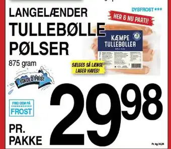 ABC Lavpris Langelænder tullebølle pølser tilbud