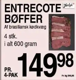 ABC Lavpris Entrecote cuvettesteg bøffer tilbud