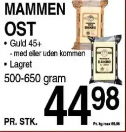 ABC Lavpris Mammen ost tilbud