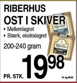 ABC Lavpris Riberhus ost i skiver tilbud