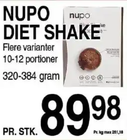 ABC Lavpris Nupo diet shake tilbud