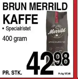 ABC Lavpris Brun merrild øl kaffe tilbud