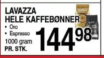 ABC Lavpris Lavazza hele kaffebønner tilbud