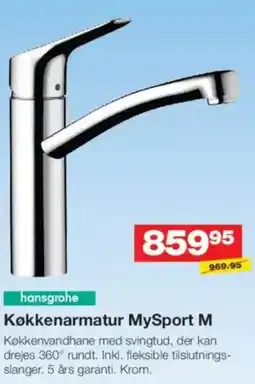 Bauhaus Hansgrohe Køkkenarmatur MySport M tilbud