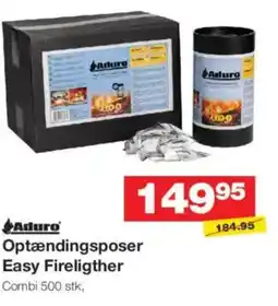Bauhaus Aduro Optændingsposer Easy Fireligther Combi tilbud