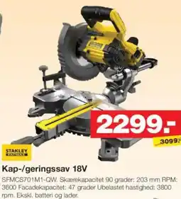 Bauhaus STANLEY PATMAX Kap-/geringssav 18V tilbud