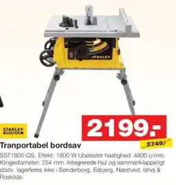 Bauhaus Stanley paymax tranportabel bordsav tilbud
