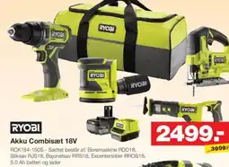 Bauhaus RYOBI Akku Combisæt 18V tilbud