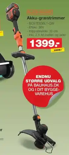 Bauhaus Akku-græstrimmer tilbud