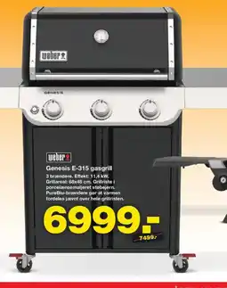 Bauhaus Weber genesis e-315 gasgrill tilbud