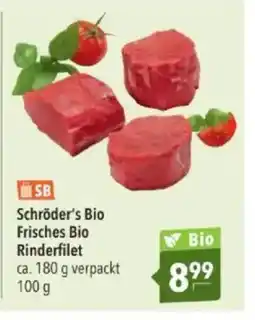 Citti Schröder's Bio Frisches Bio Rinderfilet tilbud
