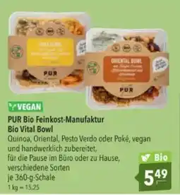 Citti PUR Bio Feinkost-Manufaktur Bio Vital Bowl tilbud