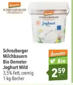 Citti Schrozberger Milchbauern Bio Demeter Joghurt Mild tilbud