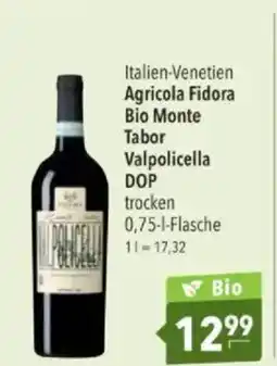 Citti Agricola Fidora Bio Monte Tabor Valpolicella DOP tilbud