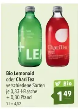 Citti Bio Lemonaid oder Chari Tea tilbud