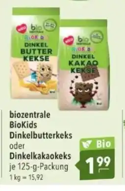 Citti Biozentrale BioKids Dinkelbutterkeks oder Dinkelkakaokeks tilbud