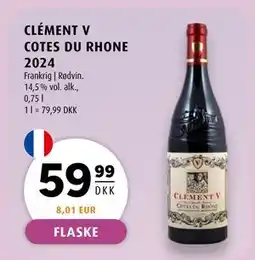 Scandinavian Park CLÉMENT V COTES DU RHONE 2024, DKK 59.99 tilbud