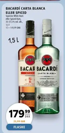 Scandinavian Park BACARDI CARTA BLANCA ELLER SPICED, DKK 179.99 tilbud