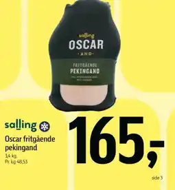 Føtex Salling oscar fritgående pekingand tilbud