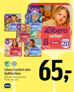 Føtex Libero Comfort eller Up&Go bleer tilbud