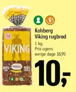 Føtex Kohberg Viking rugbrød tilbud