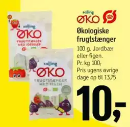 Føtex Solling økologiske frugtstænger tilbud