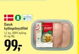 Føtex Dansk kyllingebrystfilet tilbud