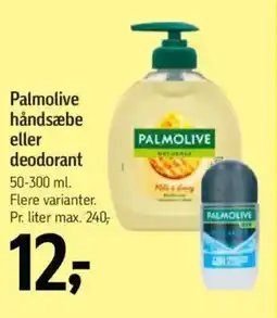 Føtex Palmolive håndsæbe eller deodorant tilbud