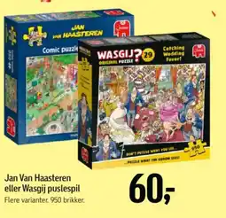 Føtex Jan Van Haasteren eller Wasgij puslespil tilbud