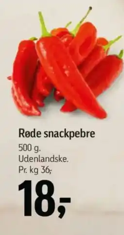Føtex Røde snackpebre tilbud
