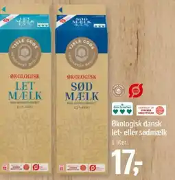 Føtex Økologisk dansk let-eller sødmælk tilbud