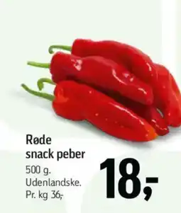Føtex Røde snack peber tilbud