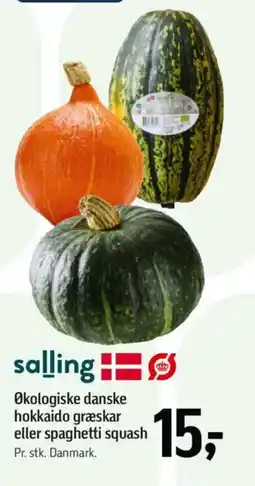 Føtex Salling økologiske danske hokkaido græskar eller spaghetti squash tilbud
